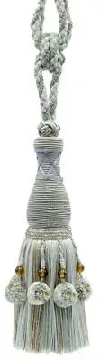 DÉCOPRO Tassel Tieback, Color# VL05 - Light Sand Blue [Sold Individually]