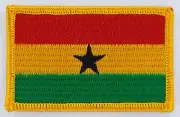 GHANA GHANAIAN FLAG PATCHES backpack PATCH BADGE IRON ON NEW EMBROIDERED