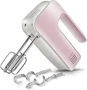 Hand Mixer Electric, Kitchen Handheld Mixers with 5-speed Turbo with Storage Base and Stainless Steel Attachments