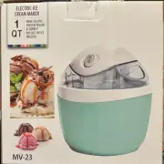 NEW Master 1 Quart Electric Ice Cream Frozen Yogurt Gelato Maker Model MV-23 NEW