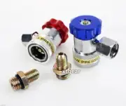 Quick Coupler R134A Adapters High/ Low 4 A/C Air Condition Manifold Auto