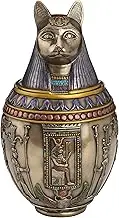 (Cat) - Rare Egyptian Bastet Bronze Canopic Jar Cat Burial Urn