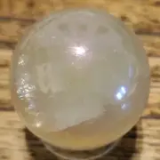 Aura Honey Calcite Crystal Sphere 41.1mm 98g