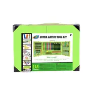 115 Pieces Art Craft Drawing Painting Set Pencils Crayon Marker Oil Pastels - Green Case