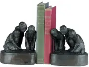 Bookends Bookend TRADITIONAL Lodge Marble Kids By Mantik Resin Hand-Cast