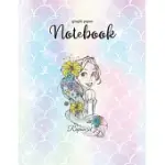 GRAPH PAPER NOTEBOOK: DISNEY THE LITTLE MERMAID ARIELS SONG MUSIC NOTES GRAPH PAPER GRID NOTEBOOK JOURNAL FOR STUDENT KID GIRL PERSONAL DAIL