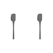 2x Tovolo Flex-Core All Silicone Nylon Spatula Baking/Cooking Utensil Charcoal