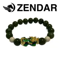 在飛比找momo購物網優惠-【ZENDAR】國際精品 碧玉珠變色招財貔貅手鍊(22492