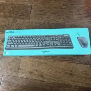 Logitech MK120 K120 Wired USB Keyboard Mouse Desktop Combo Set
