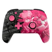 Nintendo Switch Rematch Glow Wireless Gaming Controller: Grand Prix Peach