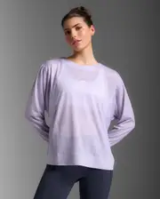 ReLight Long Sleeve, 2XU, S, Virtual Violet/White, Female
