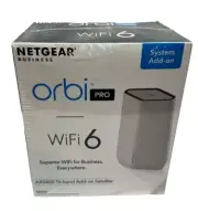 NETGEAR Orbi Pro WiFi 6 Tri-Band Mesh Add-on Satellite (SXS50)-NEW