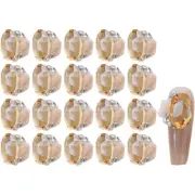4 Pack Multi-Shaped Nail Charms Nail Rhinestones Nail Crystal Gems for Women