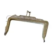 1PC Metal Frame Kiss Clasp square For Coin Purse Bag Silver Tone 9cm