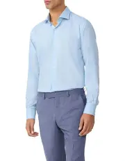 [Van Heusen] Tailored Heritage Weave Shirt in Blue