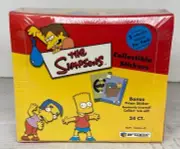 Simpsons Stickers Card Box Artbox 2002 24 Packs Factory Sealed