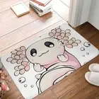Axolotl Lover Walking Fish Doormat Cute Kawaii Salamander Lurch Bath Kitchen Mat