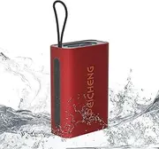 PEICHENG Speaker, Portable Wireless Bluetooth Speakers, Waterproof Loud Stereo Sound with RGB Lights TWS Long Playtime for Home/Party/Outdoor, Electronic Gadgets(1PCS, Red)