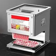 TT-YED Stainless Steel Beef and Mutton Slicer, Commercial Electric Food Meat Slicer, Detachable and Adjustable Slice Thickness, with 7 Types of Knives, Cooked Food Cutting Machine,3.5mm Knife