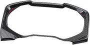 ATATQH Car Dashboard Display Meter Ring Speedometer Gauge Cover Trim Compatible for Toyota RAV4 XA50 2019-2024 RAV 4 Hybrid(LHD Carbon Fiber)