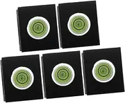 5pcs Camera Hot Shoe Protectors with Spirit Level Plastic Covers for Enhanced Stability and Accurate Shots Digital Photography