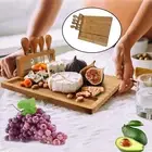 Cheese Board Set Serving Utensils Wooden for Christmas Birthday Kitchen