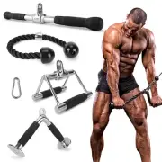 XPRT Fitness Cable Attachment set-V Handle/ Tricep rope/ V shape bar/ Rotate bar