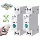Tuya With Metering WiFi Smart Circuit Breaker Switch 10-63A DIN Rail Smart Home