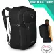 【美國 OSPREY】新款 Daylite Carry-On Travel Pack 44 多功能自助旅行背包(可後背.手提)/求生哨+可收納式肩帶.登機包.行李袋_黑 R