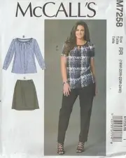 Women's TOPS, SKIRT, PANTS - McCall's Pattern 7258 (Sz 18W- 24W)