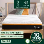 Memory Foam Mattress DOUBLE Pocket Spring 5 Zone Hybrid 10 Years Warranty -Zinus