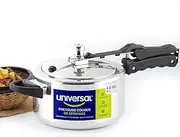 [universal] (4.2 Quart / 4 Liter) Pressure Cooker, 5 Servings, Aluminum Pressure Cooker With Multiple Safety Systems and Heat Resistant Handles For Stews, Soup, Meat, and Beans