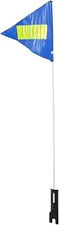 HAKIDZEL Professional Cycling Flag Sturdy Wear-resistant Flag Pole for Advertising Bicycles Bike Flag with Pole