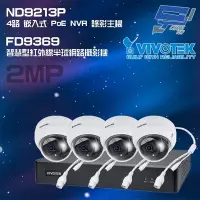 在飛比找Yahoo!奇摩拍賣優惠-昌運監視器 VIVOTEK晶睿組合 ND9213P 4路 錄