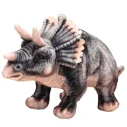 46cm Simulation Jurassic Triceratops Dinosaur Plush Toys Standing Cartoon Grey