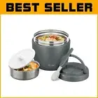 Multi-Compartment Lunch Container - Stainless Steel 32 OZ Soup Thermo for Adults