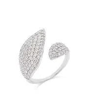 Bloomingdale's Fine Collection Diamond Pave Bypass Ring in 14K White Gold, 1.50 ct. t. w.