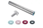 Soffritto Professional Bake Stainless Steel Rolling Pin with Adjusters 35cm