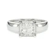 1.00 ct PRINCESS CUT LAB CREATED DIAMOND SOLITAIRE ENGAGEMENT RING