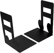1Pair Note Shaped Bookends Decorative Reading Book Organizer for Desktop Stylish File Holders for Home Office School Keeps Books Tidy and Organized Book