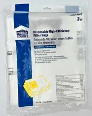 Project Source HIGH EFFICIENCY 4-8 Gal SHOP VAC FILTER Bags (3 Bags)