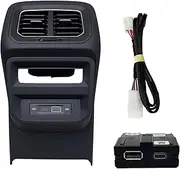 Compatible for VW Tiguan L MK2 2017 2018 5NG 819 203 Rear Air Outlet Vent Trim Frame A/C Air Vent Outlet Center Armrest with USB Cable