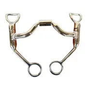 JK BAR H EQUINE Horse Snaffle Bit Mouthpiece is 5 Inch Solid Stainless Metal