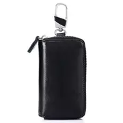 Men Women Leather Retro Pure Car Key Holder Card Holder Key Bag Keychain Wallet
