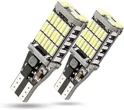 XIGAN 2PCS T15 W16W 1156 1157 45 SMD LED Car Backup Reverse Lights Bulb Turn Signal Lamps Canbus Error Free 800LM White (Color : T15)