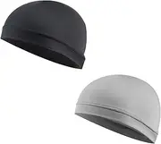 [Giutsaull] Pack of 2 Sports Hat, Summer Bicycle Hat, UV Protection, UPF 50+, Cycling Hat, Helmet Cap, Under-Hat for Bicycle Helmet, Ski Helmet, Cycling Cap, Breathable Hats, Quick-Drying for Running, Baseball