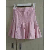 在飛比找蝦皮購物優惠-二手 粉色 S碼百折短裙