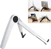 Folding Laptop Stand Holder Mount Adjustable Angle Notebook Stand Laptop Support Cooling Stand Tablet Holder for MacBook,White