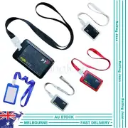 Neck Lanyard Bus Name ID Badge Credit Opal Myki Security Card Key Holder Case
