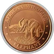 Moose 1 oz Pure .999 Copper Round Bullion Coin in Capsule - COA by Heavenly Metals